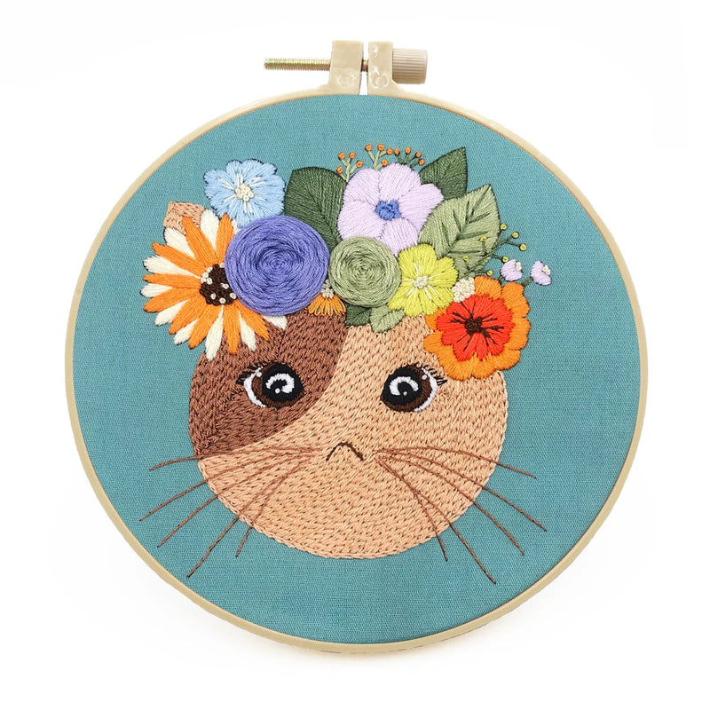 diy cat embroidery starter kit, view 8 - MRSLM