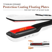 steam hair straightener brush, view 4 - MRSLM