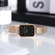 rectangle ultrathin mesh ladies watch, view 6 - MRSLM