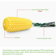dog molar toothbrush chew toy with suction and sound, view 4 - MRSLM