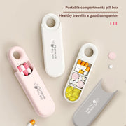 portable 3 compartment pill box, view 5 - MRSLM
