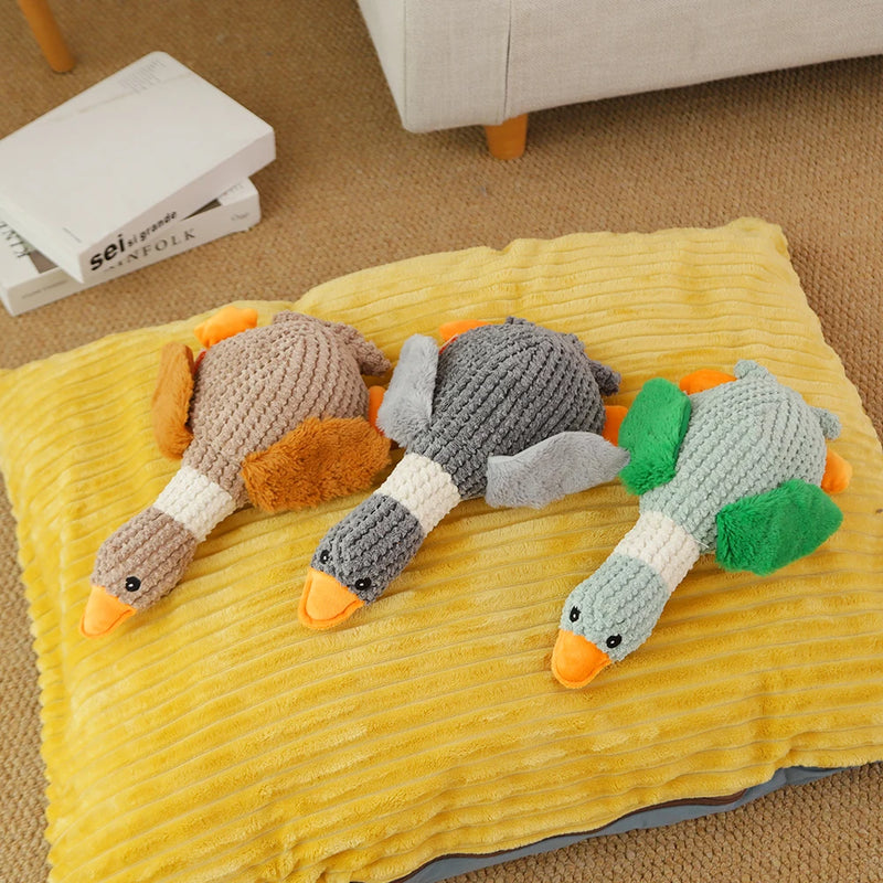 wild-goose squeaky plush dog toy, view 5 - MRSLM