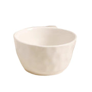 cream style ceramic rice bowl, view 6 - MRSLM