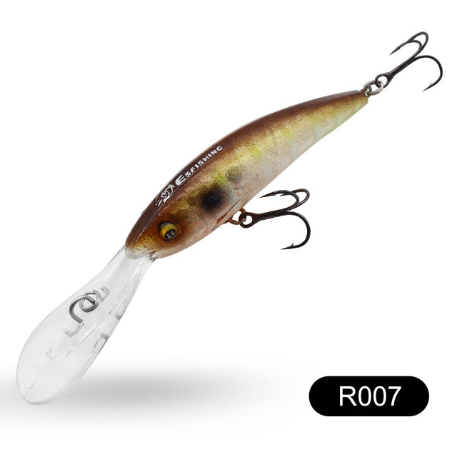 floating hard bait fishing lure, view 10 - MRSLM