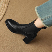 women's leather ankle boots, view 9 - MRSLM
