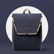 denim waterproof backpack, view 3 - MRSLM