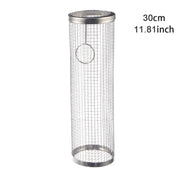 Stainless steel rolling BBQ basket, view 2 - MRSLM