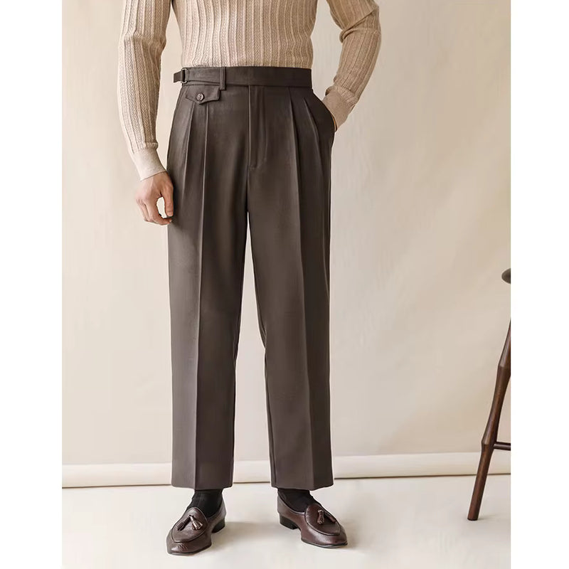 men's high waist suit pants, view 2 - MRSLM