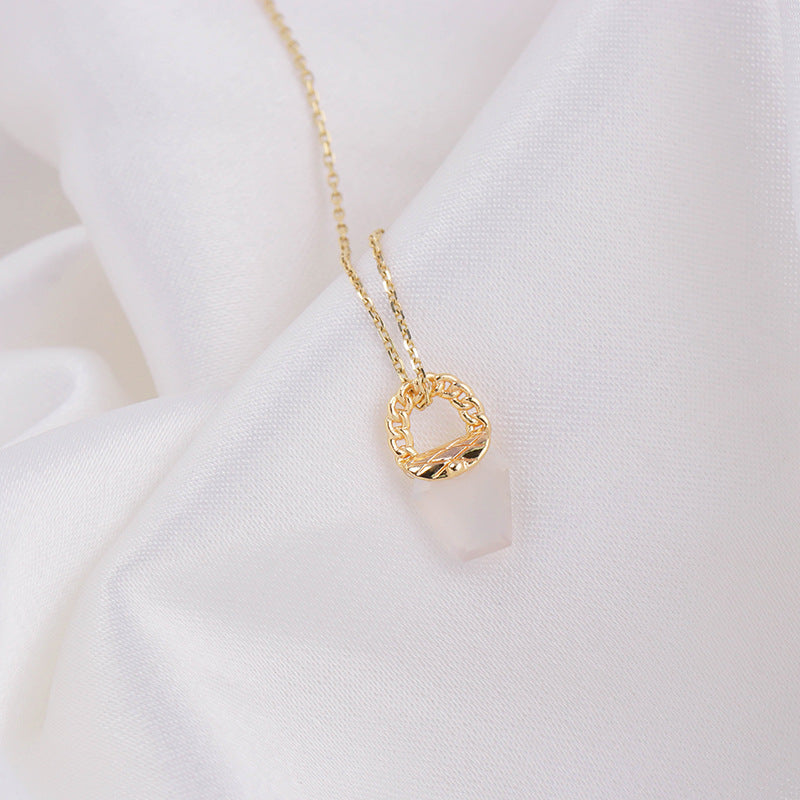 simple 925 silver geometric pendant, view 2 - MRSLM