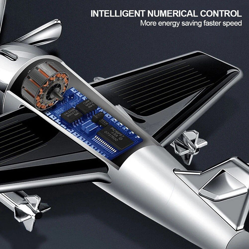 Solar-powered aircraft car air freshener, view 8 - MRSLM