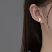 925 silver leaf drop earrings, view 5 - MRSLM