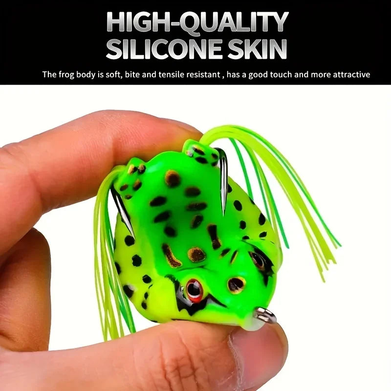 topwater frog soft lure set, view 5 - MRSLM
