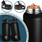 sport stainless steel insulated water bottle, view 9 - MRSLM