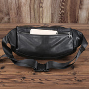 Cowhide large capacity messenger bag, view 4 - MRSLM