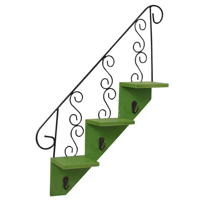 scandinavian iron hanging hook shelf, view 9 - MRSLM
