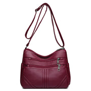 Women's soft textured crossbody bag, view 4 - MRSLM