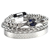 eagle claw tiger eye mesh bracelet, view 2 - MRSLM