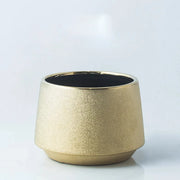gold plated ceramic vase, view 2 - MRSLM