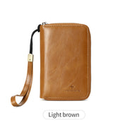 retro business PU leather passport wallet, view 8 - MRSLM