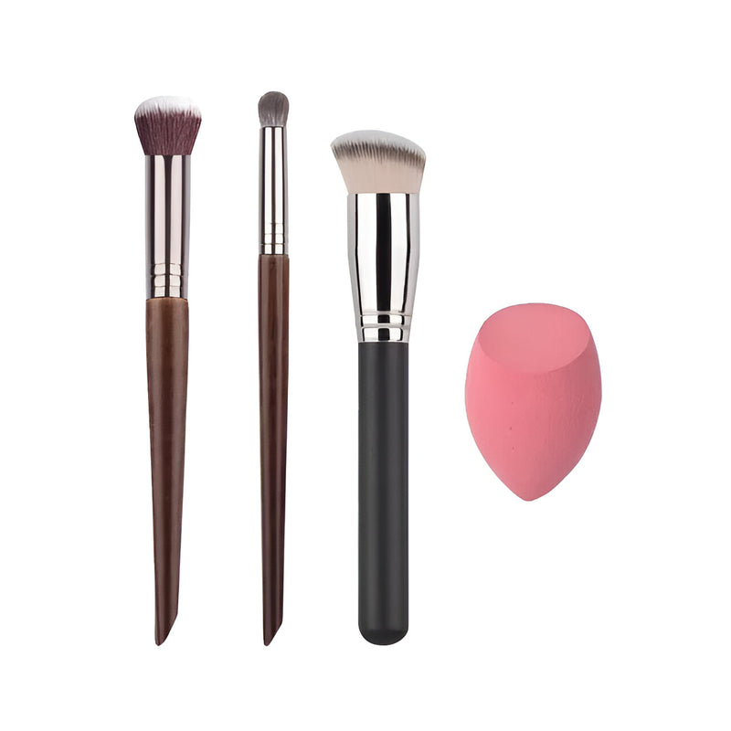 synthetic foundation and concealer brush set, view 3 - MRSLM