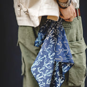 retro square cotton scarf, view 5 - MRSLM
