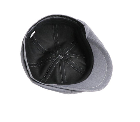 solid color retro beret, view 4 - MRSLM