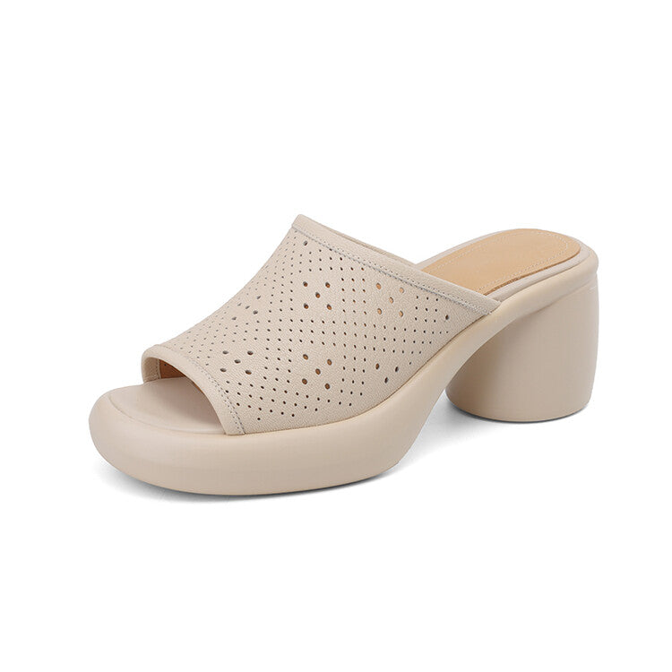open toe chunky heel sandals, view 2 - MRSLM