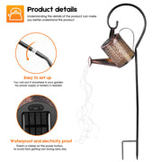 solar watering can light, view 7 - MRSLM