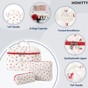 floral home storage cosmetic bag, view 6 - MRSLM