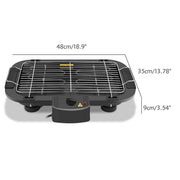 smokeless electric barbecue grill, view 6 - MRSLM