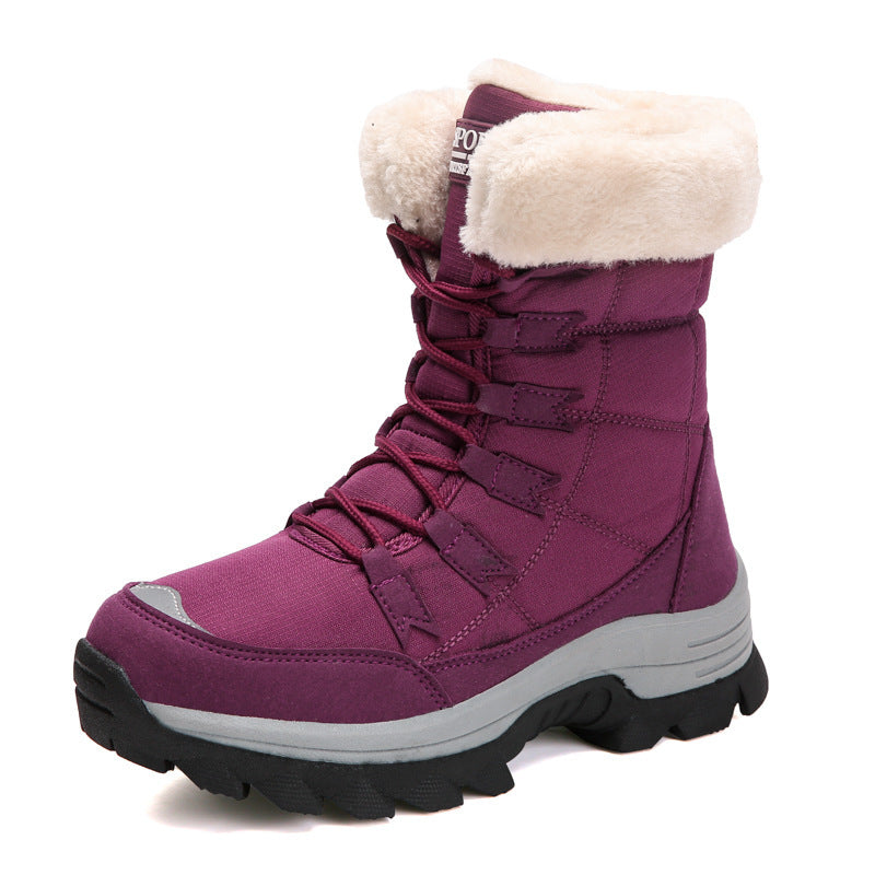women's fleece-lined snow boots, view 5 - MRSLM