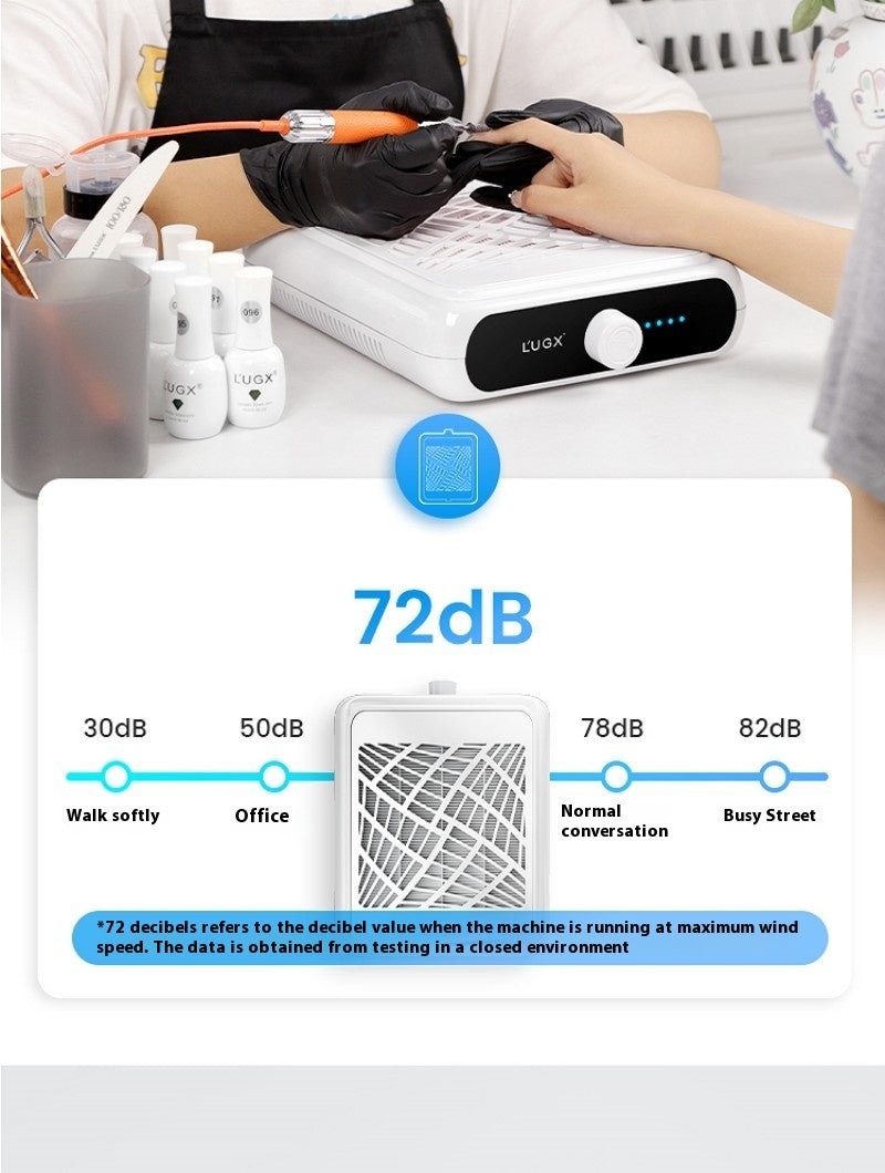 brushless turbo nail vacuum cleaner, view 2 - MRSLM