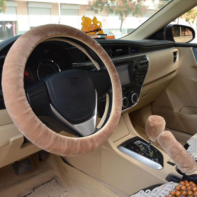 Car Steering Wheel Plush Cover