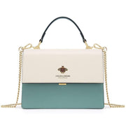 square leather shoulder bag, view 3 - MRSLM