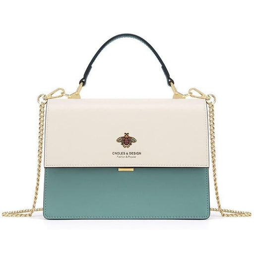 square leather shoulder bag, view 3 - MRSLM