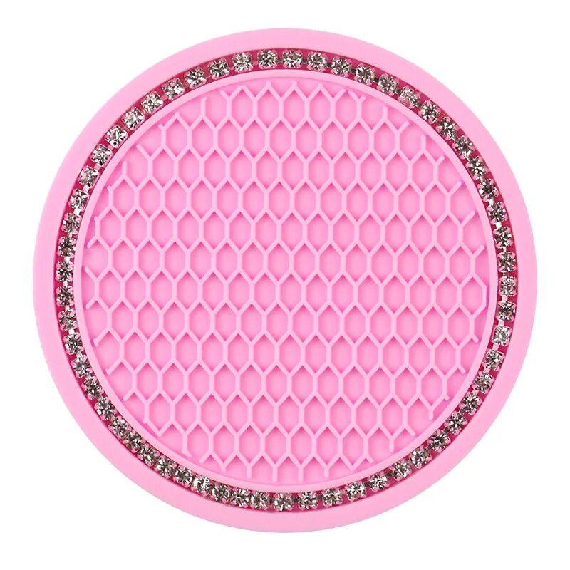 diamond car cup holder mat, view 2 - MRSLM