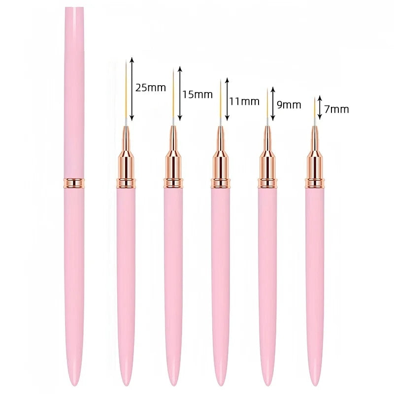 nail art liner brush set, view 4 - MRSLM