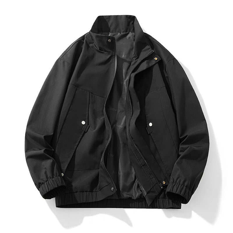 stand collar retro jacket, view 2 - MRSLM
