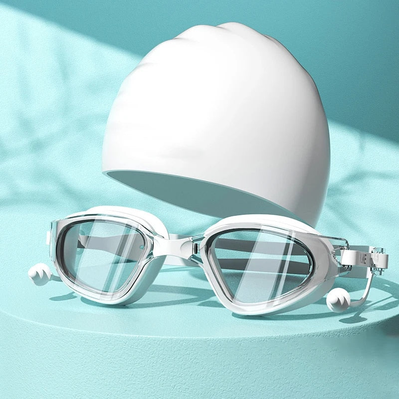 adult anti-fog swim goggles, view 2 - MRSLM