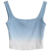 women's gradient strappy tank top, view 5 - MRSLM