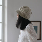 woven cotton linen sun hat for women - MRSLM