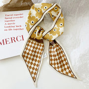 silk scarf hair band, view 7 - MRSLM