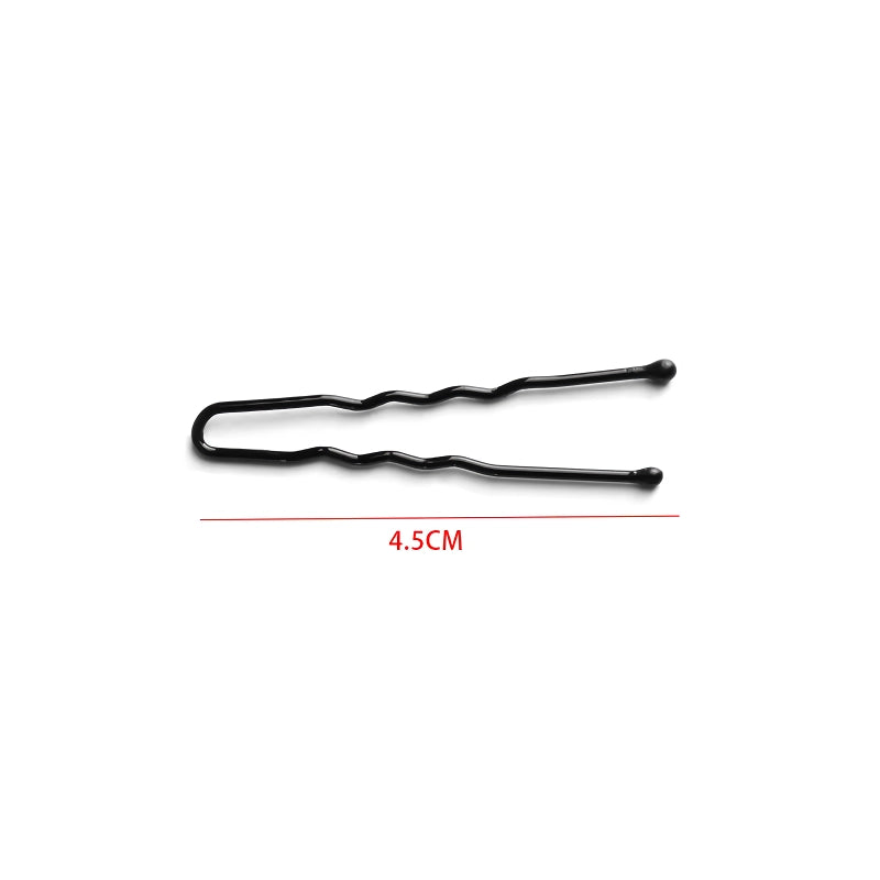 black U-shape hairpins 50-pack, view 2 - MRSLM