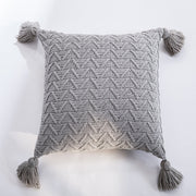 chenille knitted pillow cover, view 6 - MRSLM