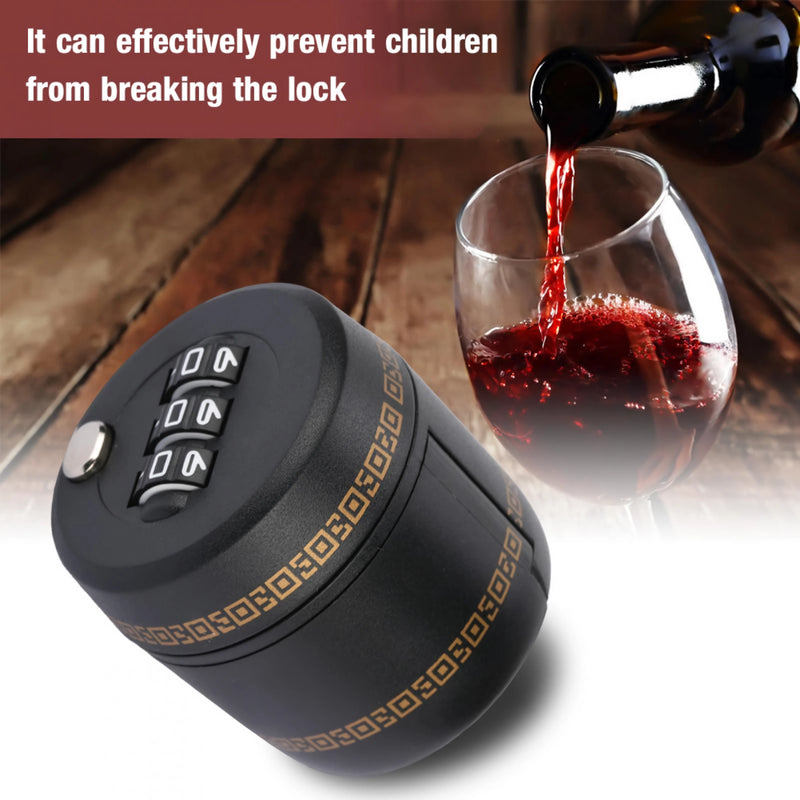 wine bottle cap combination lock, view 7 - MRSLM