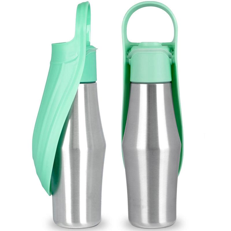 portable dog water bottle, view 3 - MRSLM