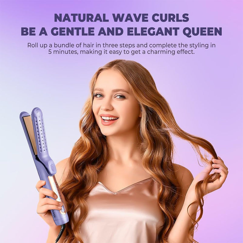 airflow 2-in-1 hair straightener and curler, view 4 - MRSLM