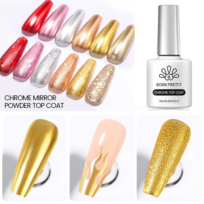 chrome-mirror top coat nail gel, view 3 - MRSLM