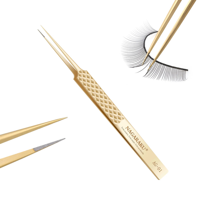 eyelash extension tweezers, view 2 - MRSLM