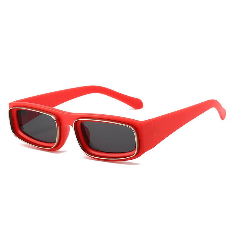 Rectangle punk sunglasses, view 5 - MRSLM